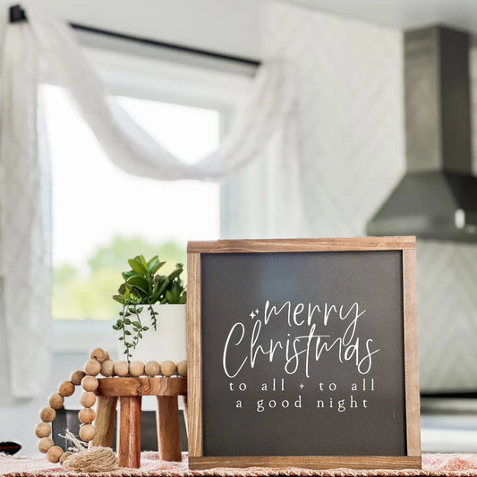 PREORDER: Merry Christmas To All | Christmas Home Decor