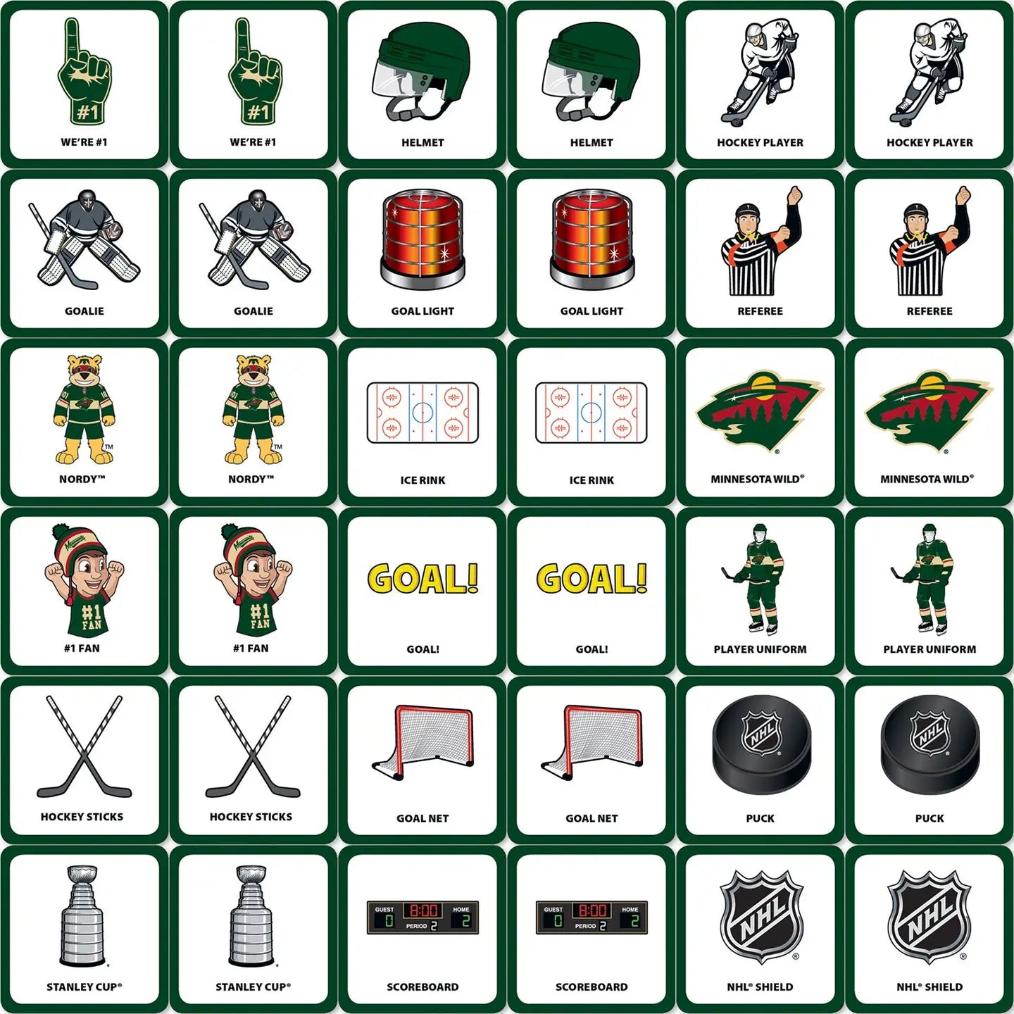 PREORDER: Minnesota Wild Matching Game