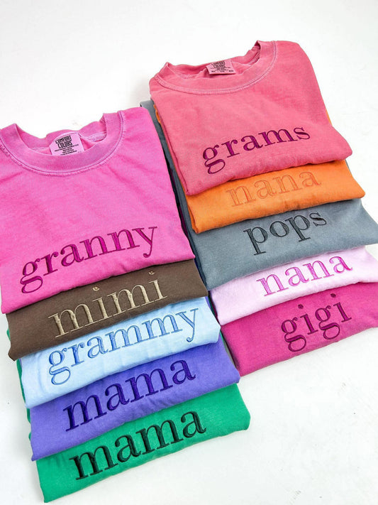 PREORDER: Custom Embroidered Tees