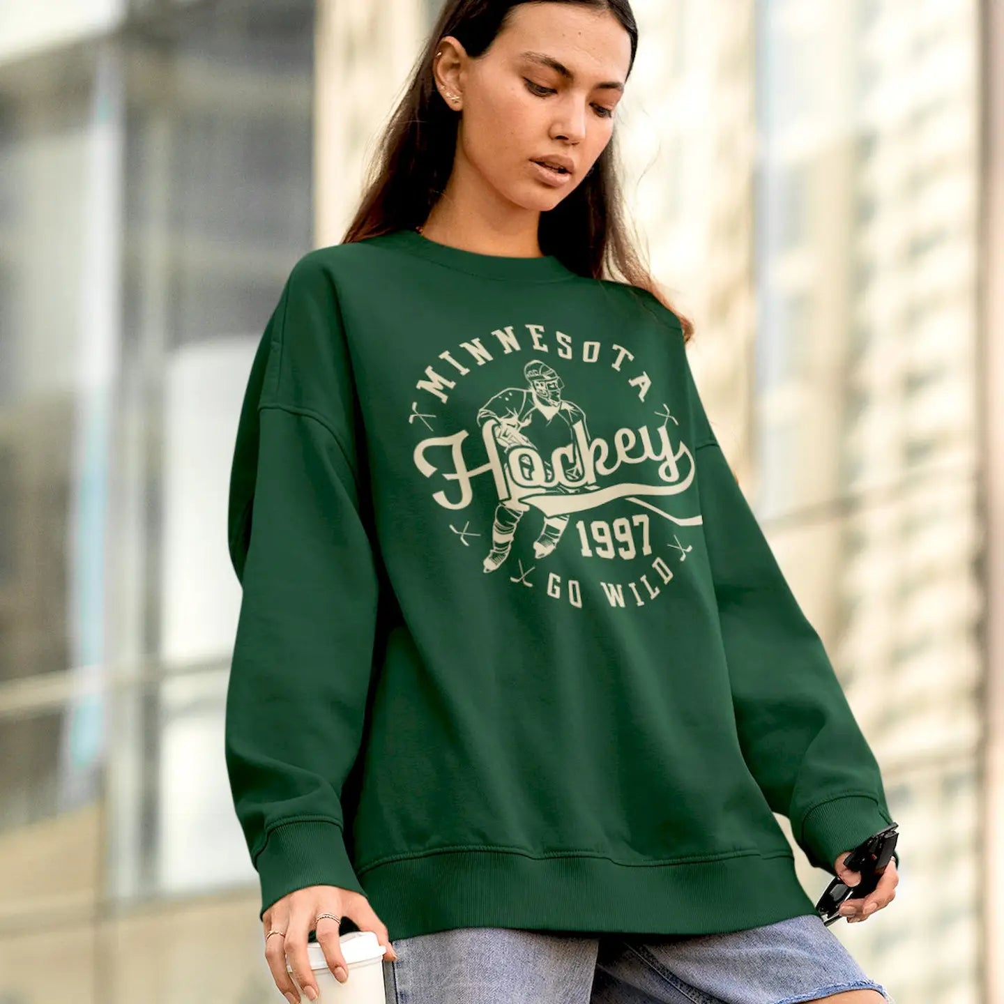 PREORDER: Retro Minnesota Wild Hockey Fan Sweatshirt