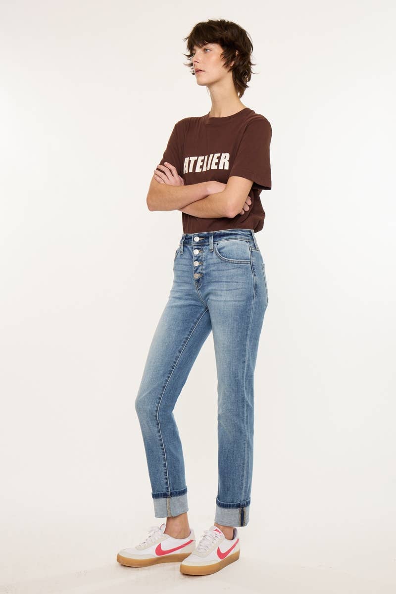 HIGH RISE SKINNY STRAIGHT-KC20101M