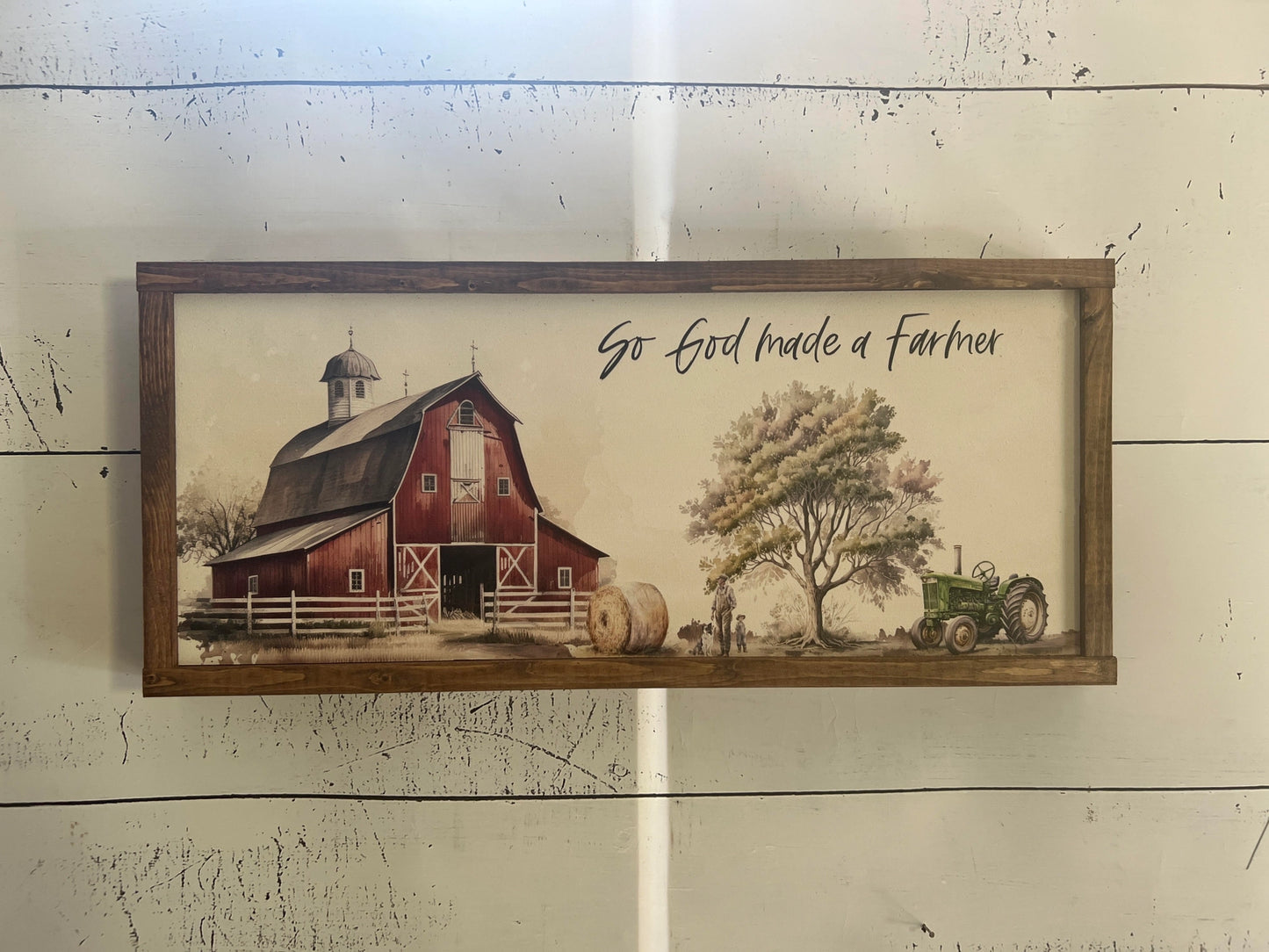 PREORDER: So God Made a Farmer sign