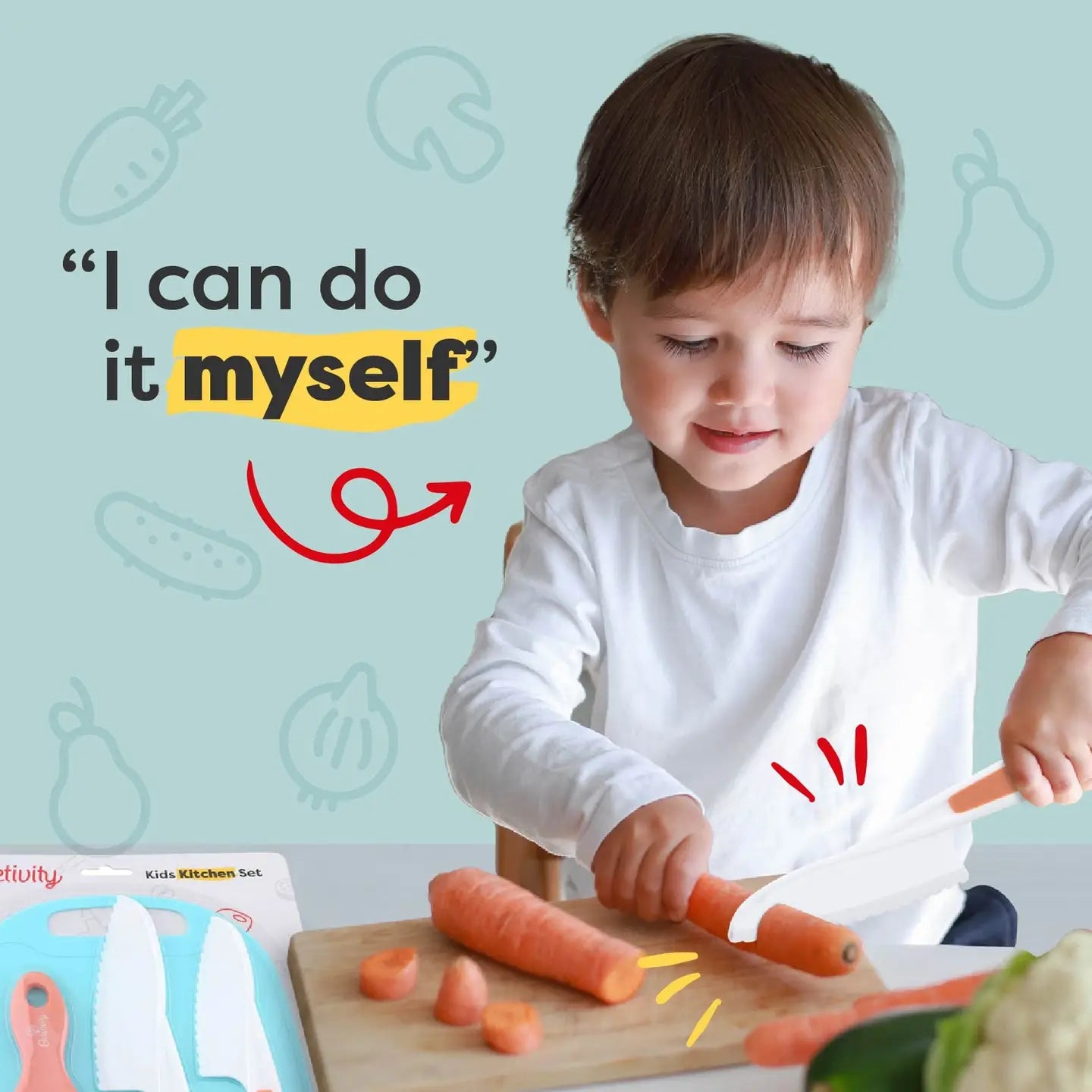 PREORDER: Baktivity Kid Safe Knives Set For Real Cooking