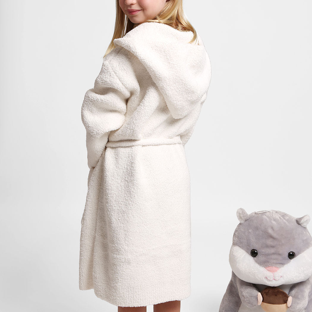 PREORDER: Children's Solid Luxury Soft Hooded Robe W Pocket