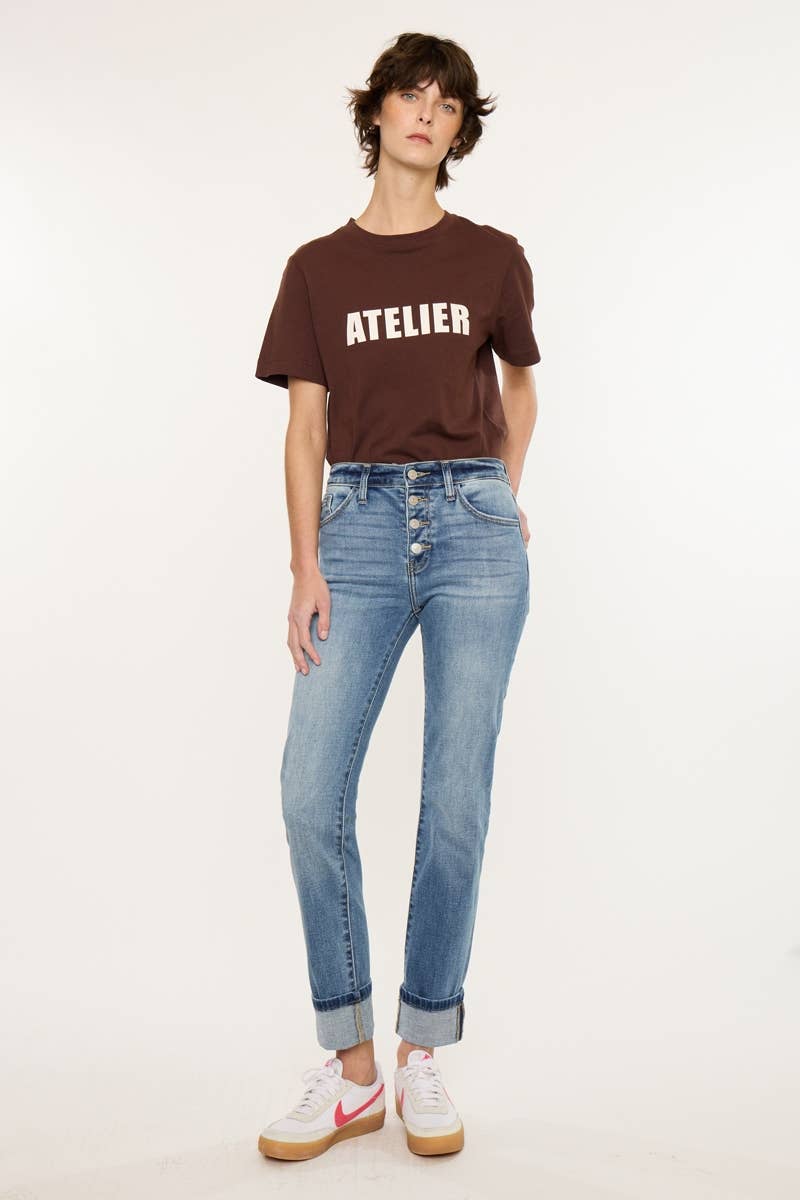 HIGH RISE SKINNY STRAIGHT-KC20101M