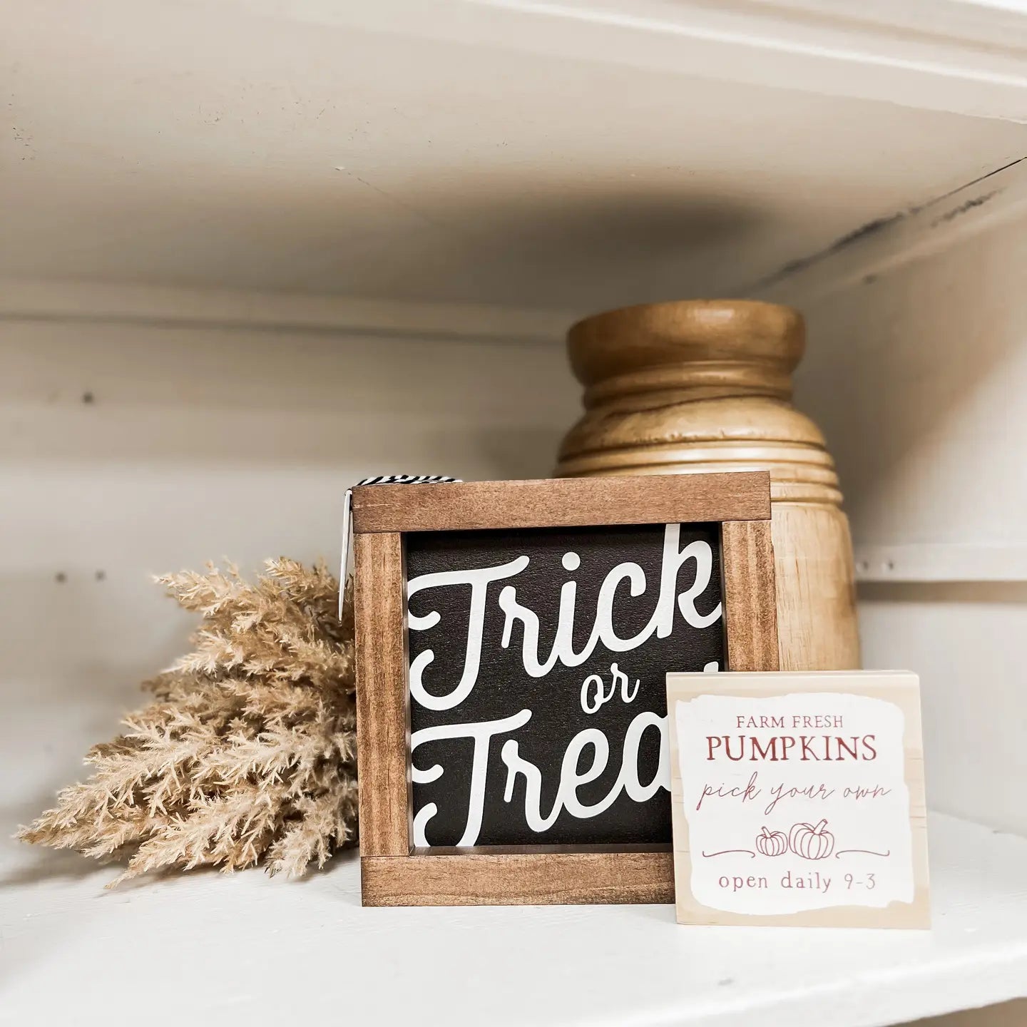 PREORDER: Trick or Treat | Halloween Wood Sign | Halloween Decor