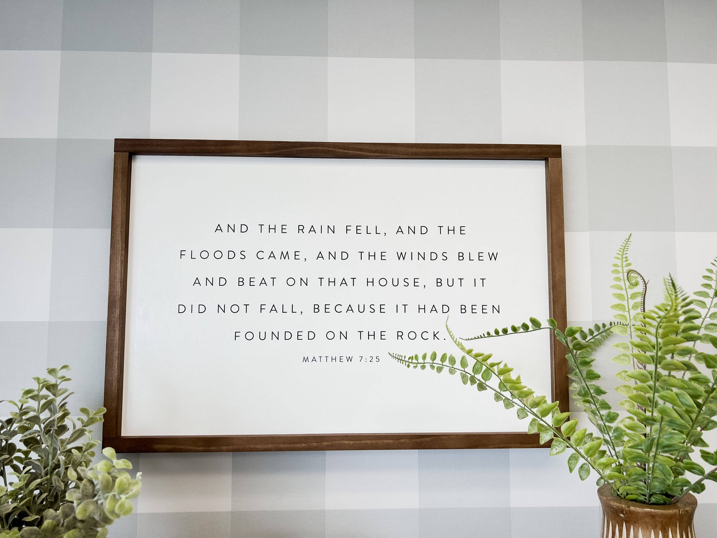 And the Rain Fell, and the Floods Came | Wall Art
