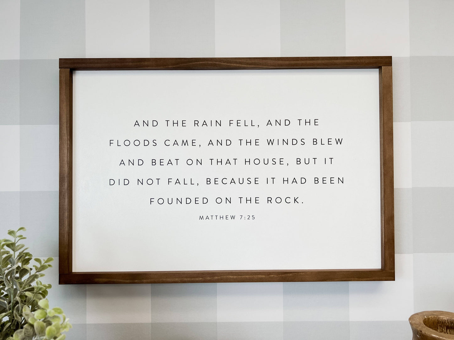 And the Rain Fell, and the Floods Came | Wall Art
