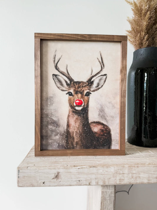 Rudolph Vintage Print | Christmas Decor