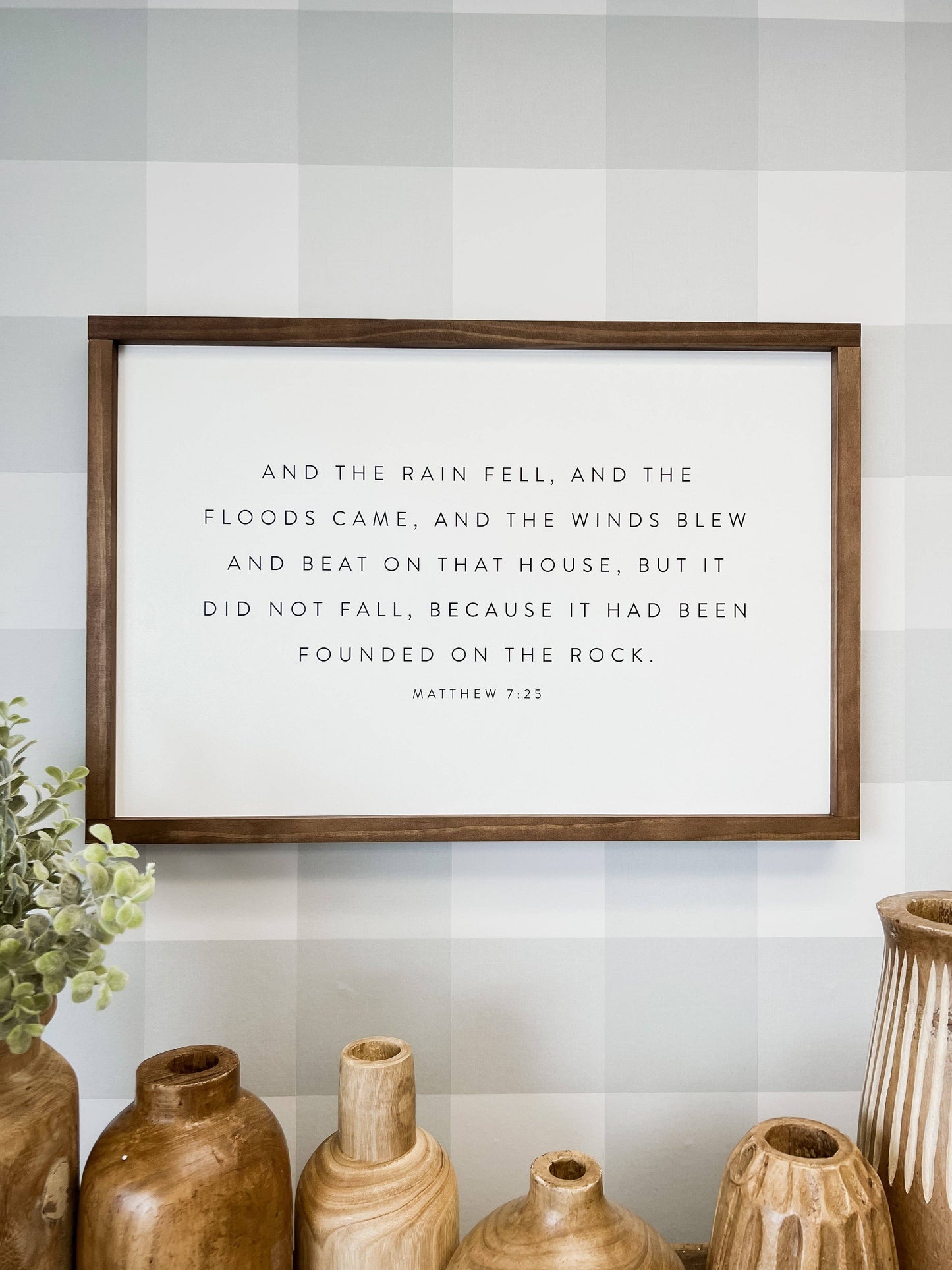 And the Rain Fell, and the Floods Came | Wall Art