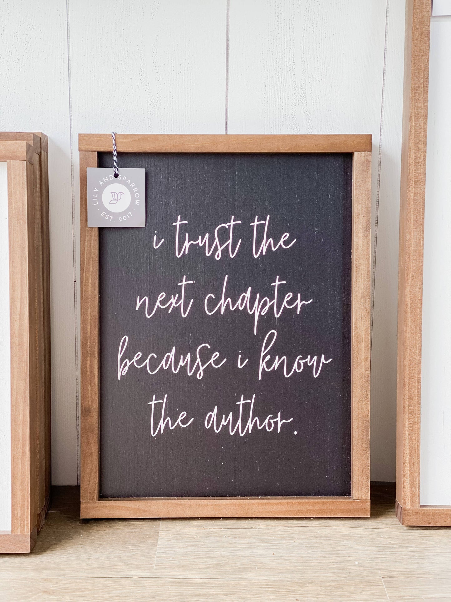 I Trust the Next Chapter | Christian Home Decor