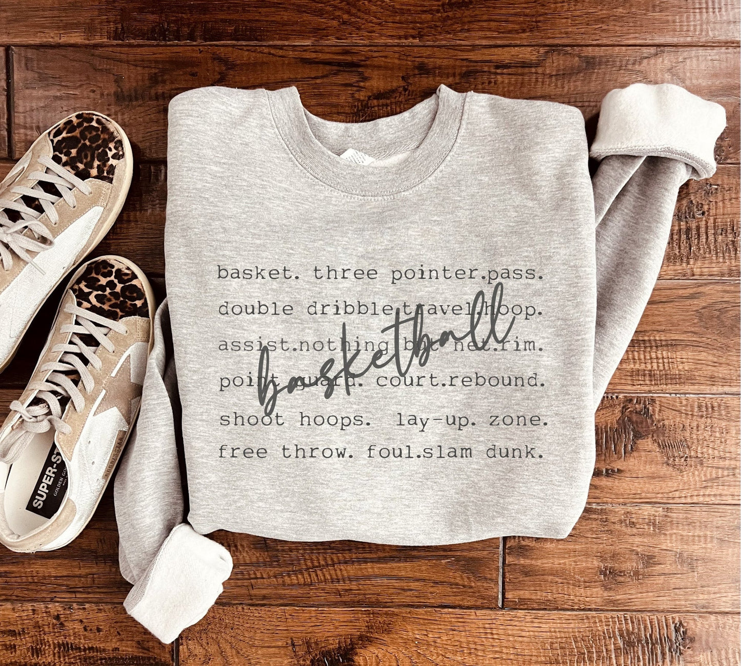 PREORDER: Basketball Words Sweatshirt