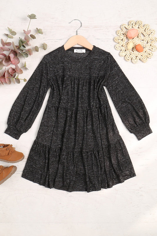 PREORDER: Kids Long Sleeve Tiered Dress