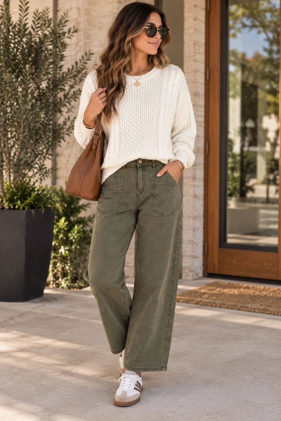 PREORDER: Cable Knit Loose Sweater