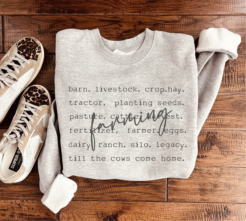 PREORDER: Farming Words Sweatshirt