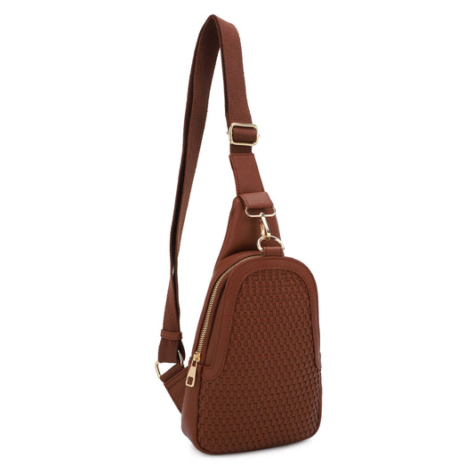 Gemma Woven Sling Bag