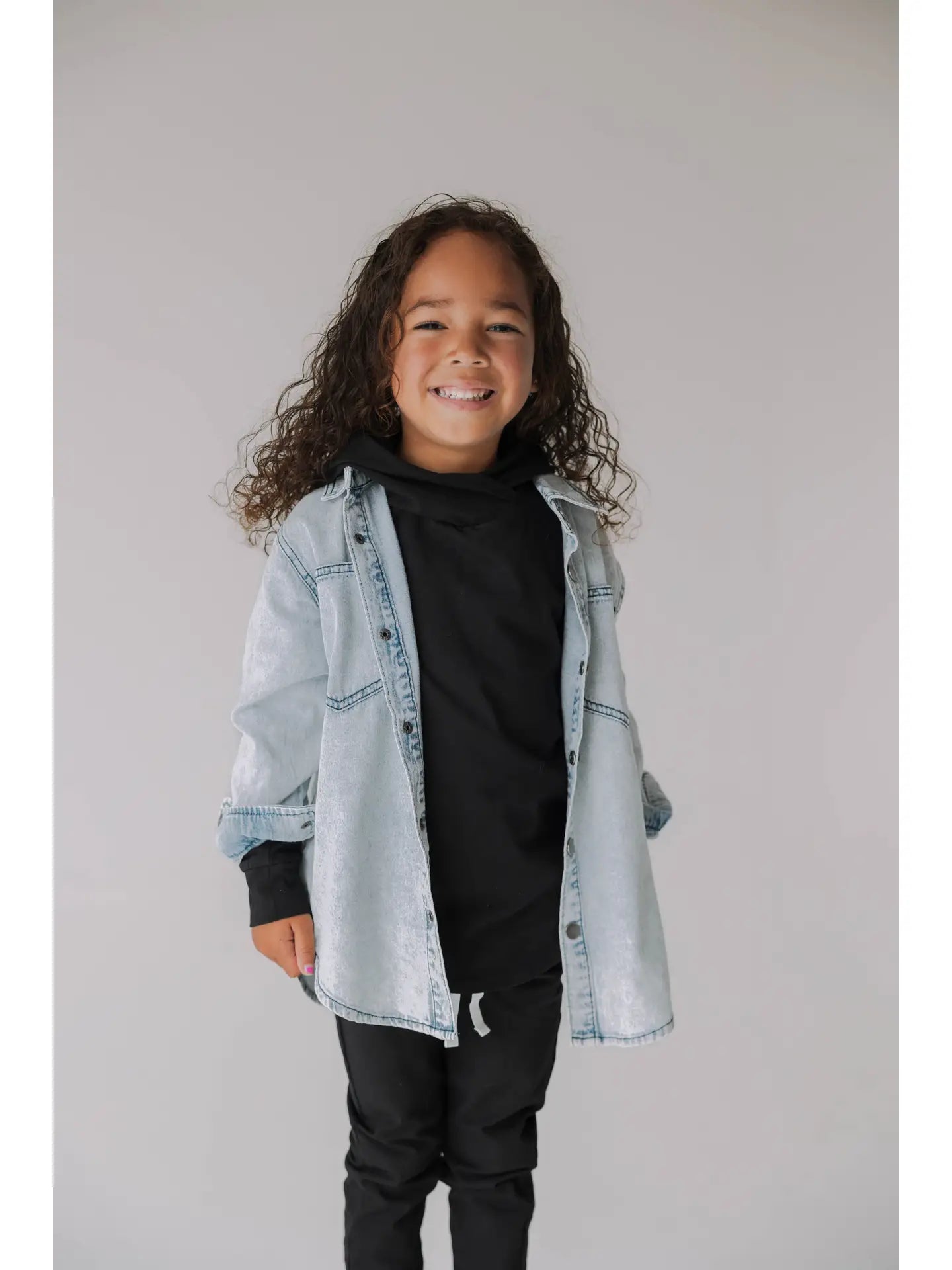 PREORDER: Heritage Denim Shacket | Kids