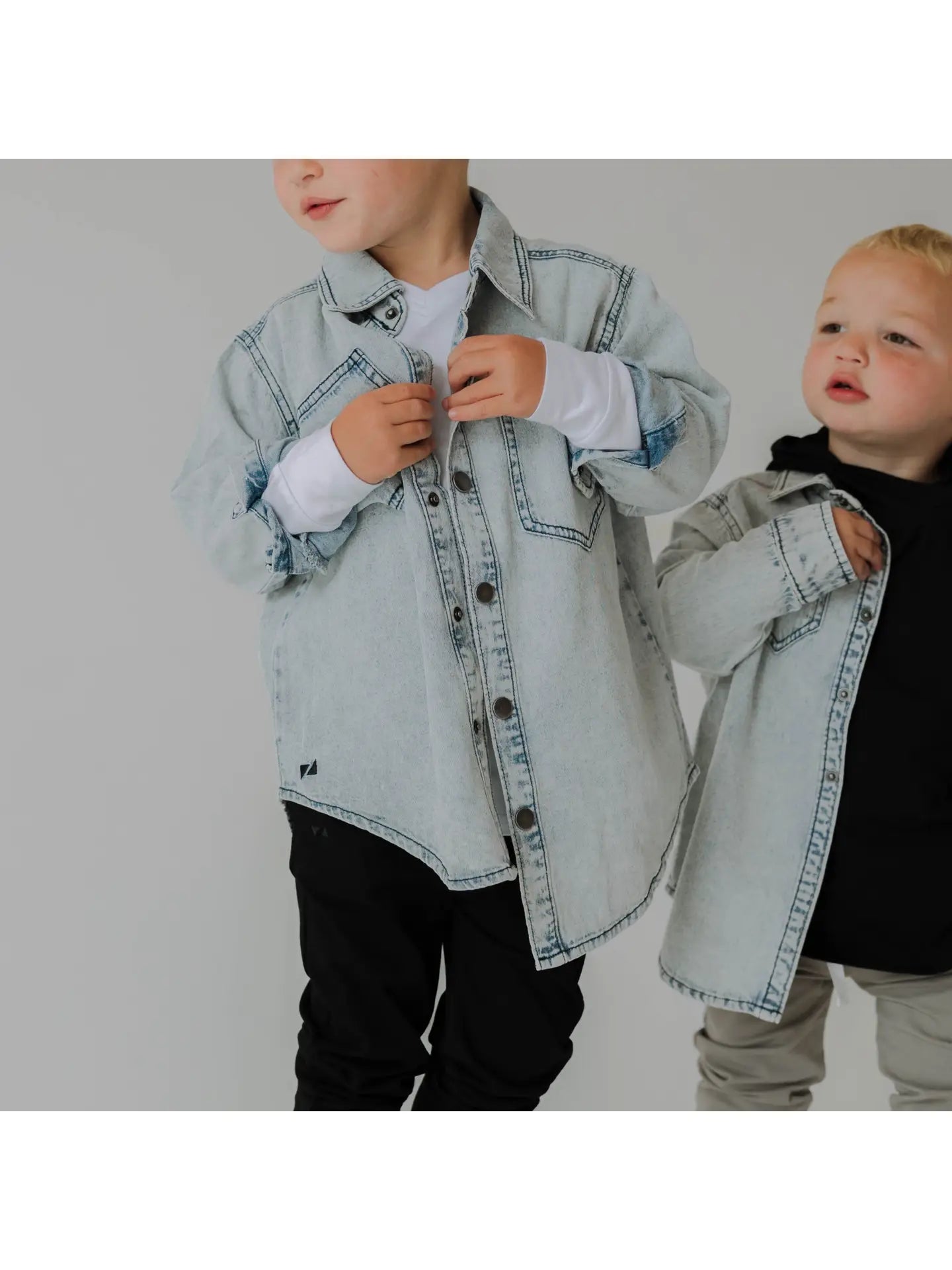 PREORDER: Heritage Denim Shacket | Kids