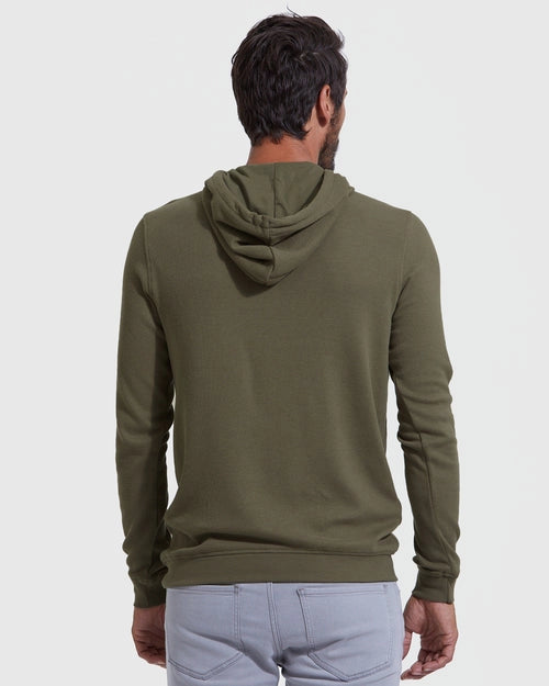 PREORDER: Mens Waffle Hoodie- Military Green