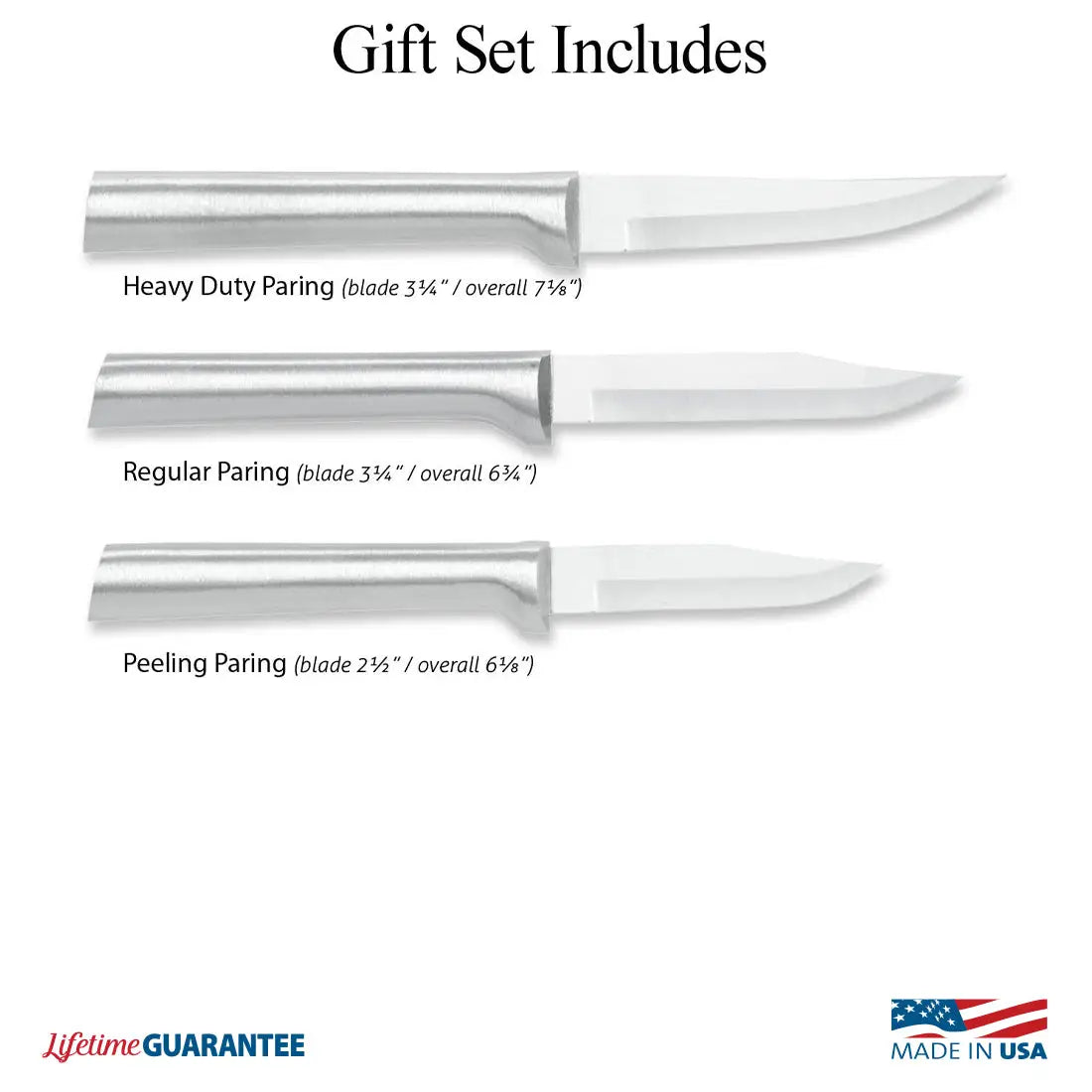 Rada Silver Pairing Knives Galore Gift Set