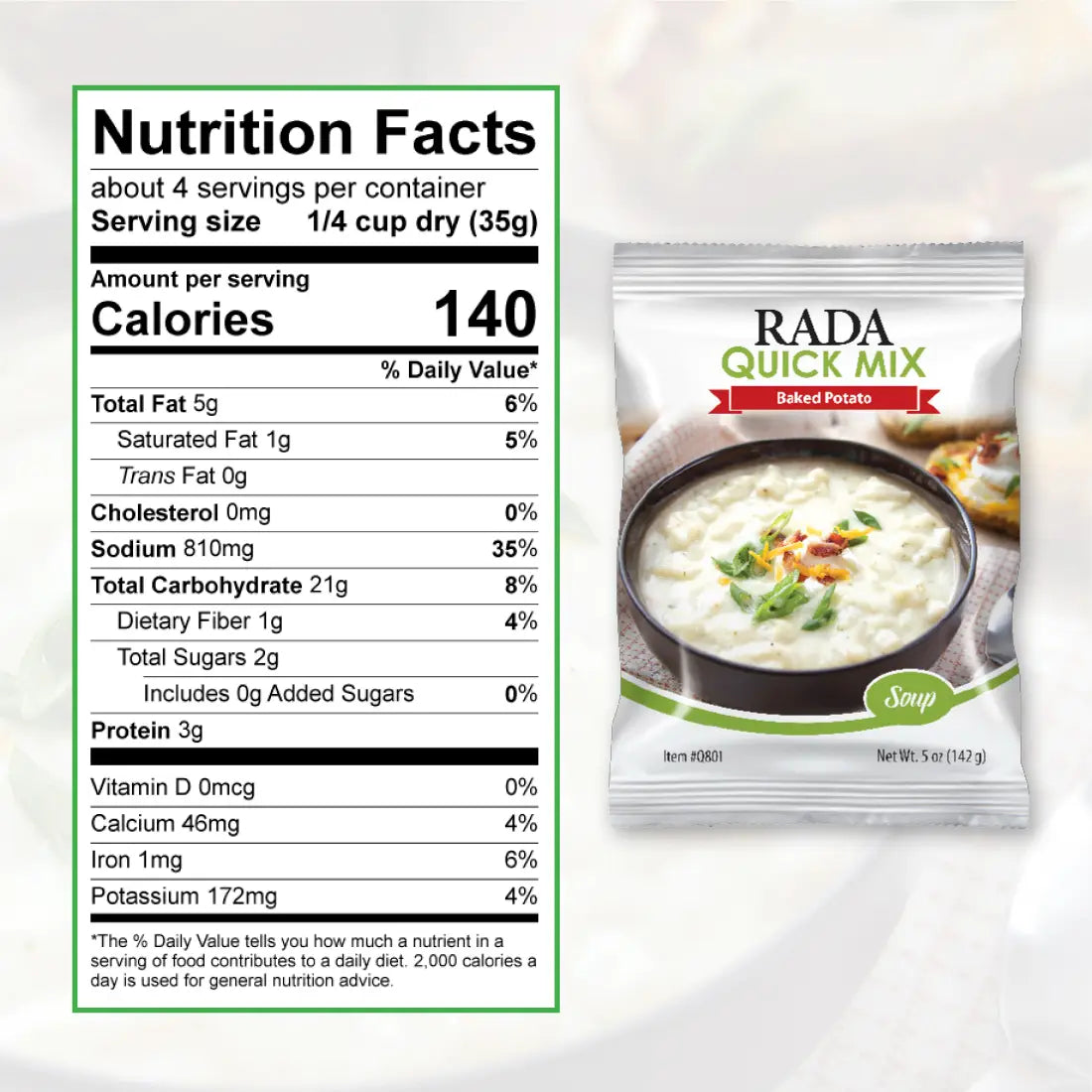 Rada Potato Soup Mix