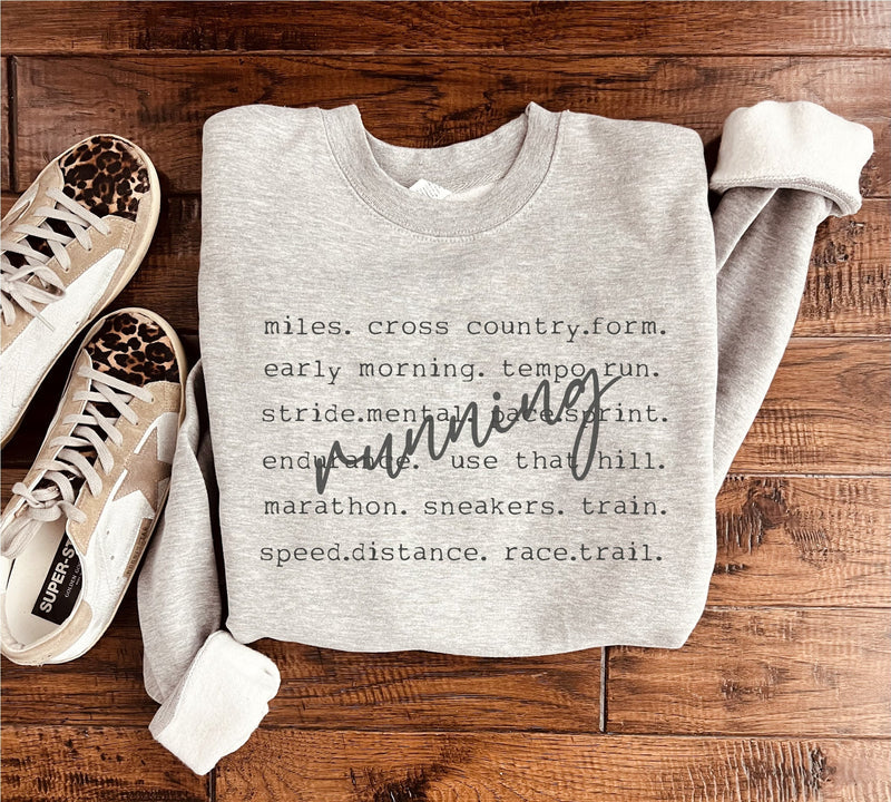 PREORDER: Running Words Sweatshirt