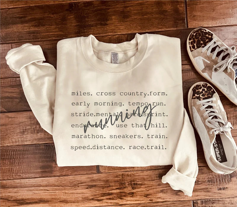 PREORDER: Running Words Sweatshirt