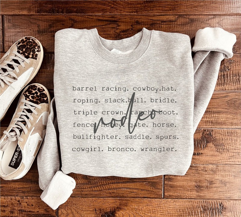 PREORDER: Rodeo Words Sweatshirt