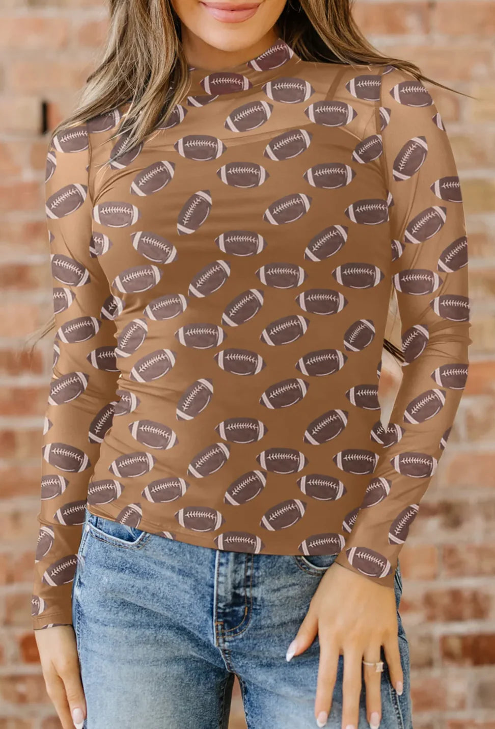 PREOREDER: Football Mesh Top