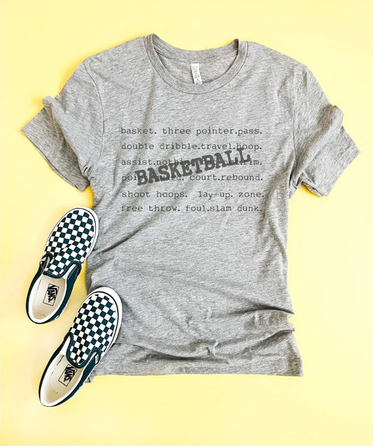 PREORDER: YOUTH Basketball Words T-Shirt