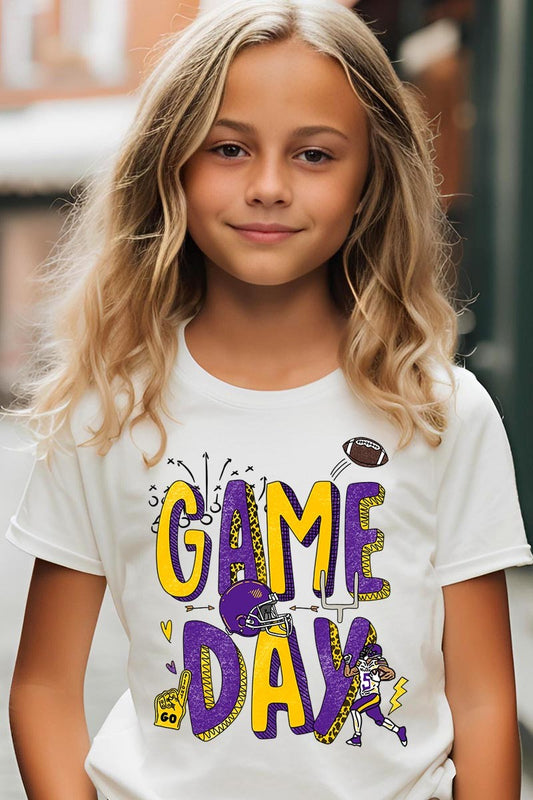 PREORDER: Game Day Football Kids Graphic T Shirt