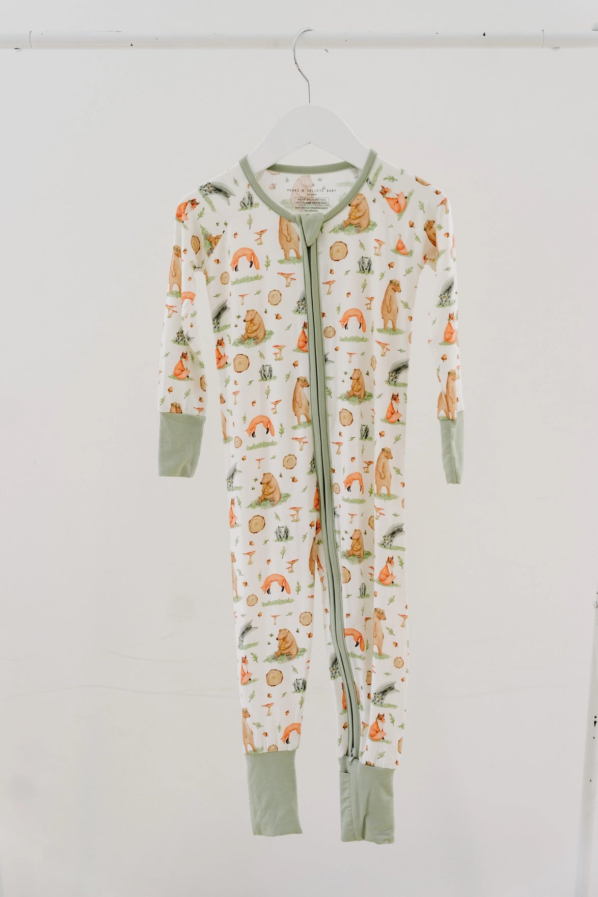 PREORDER: Woodland Romp Sleeper with Fold-Over Cuffs