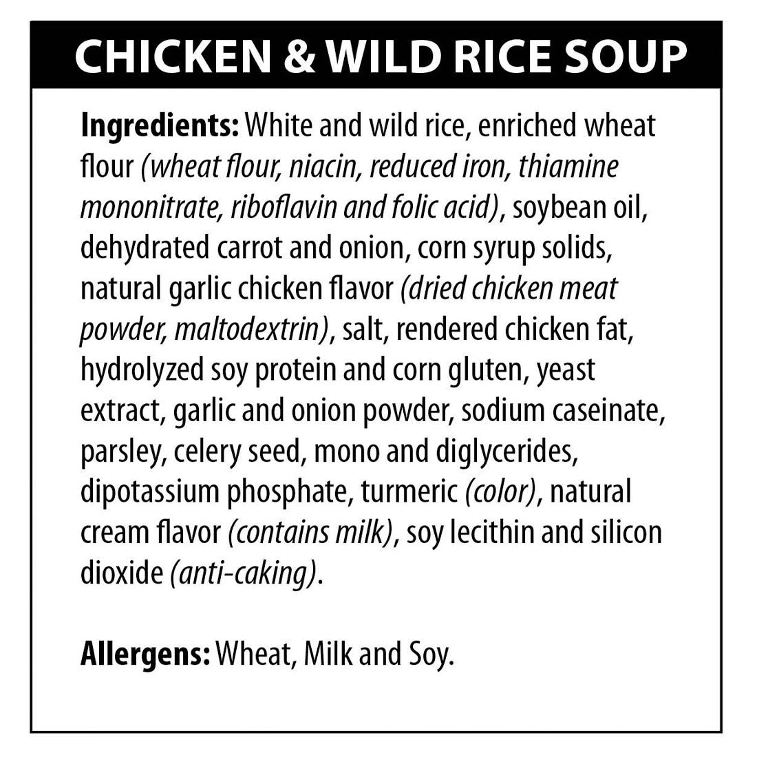 PREORDER: Rada Chicken and Wild Rice Soup Mix