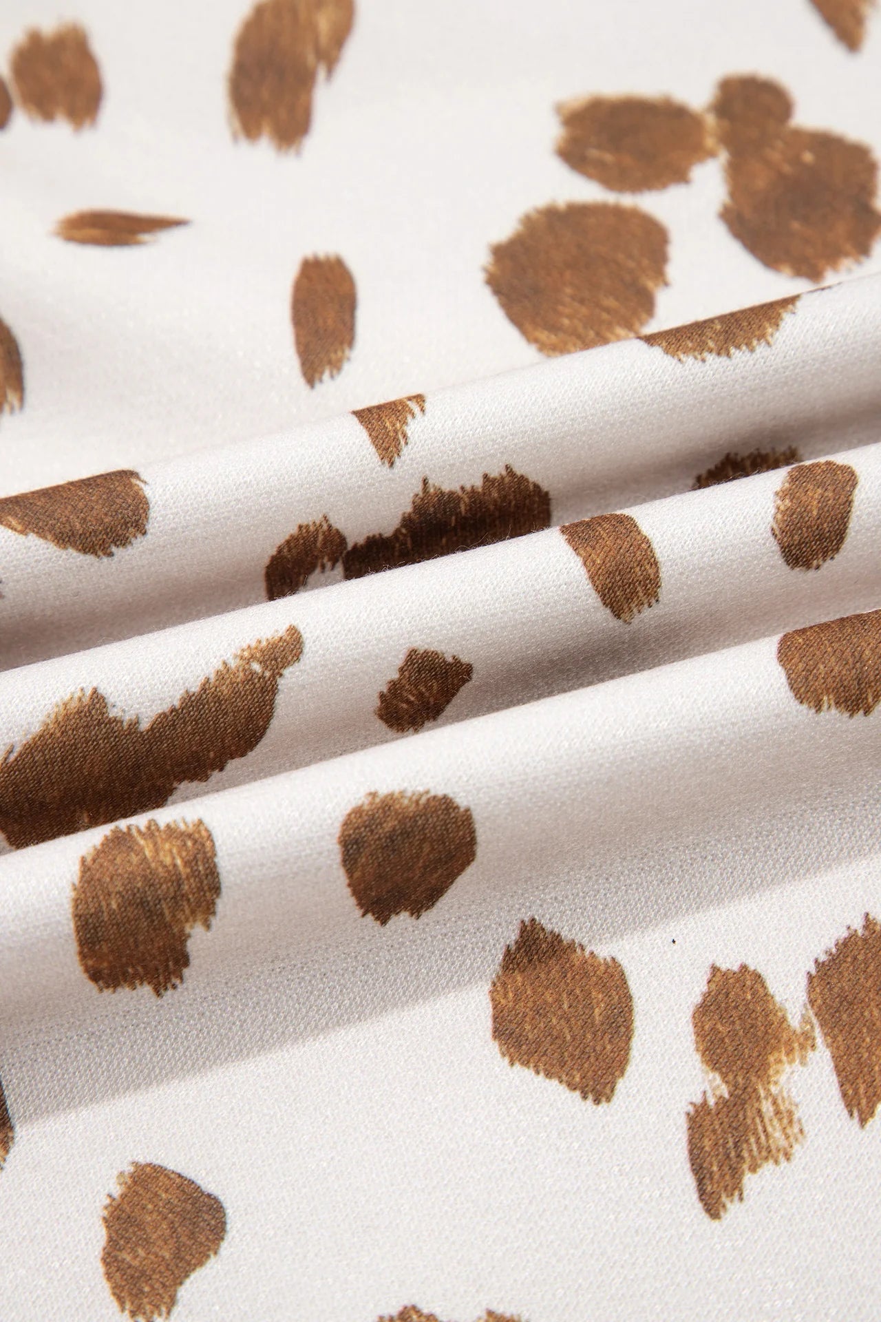 PREORDER: Brown Leopard Round Neck Pullover