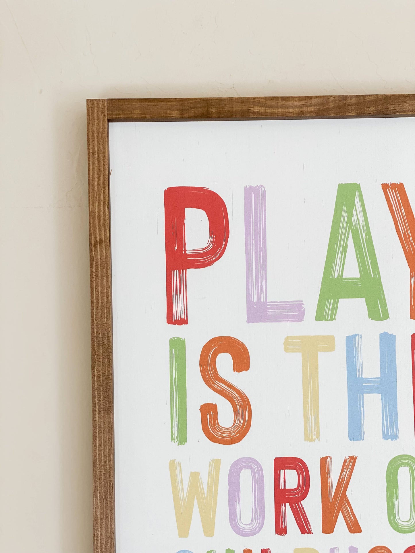 Play Is the Work - Mr. Rogers | Mother's Day Gifts