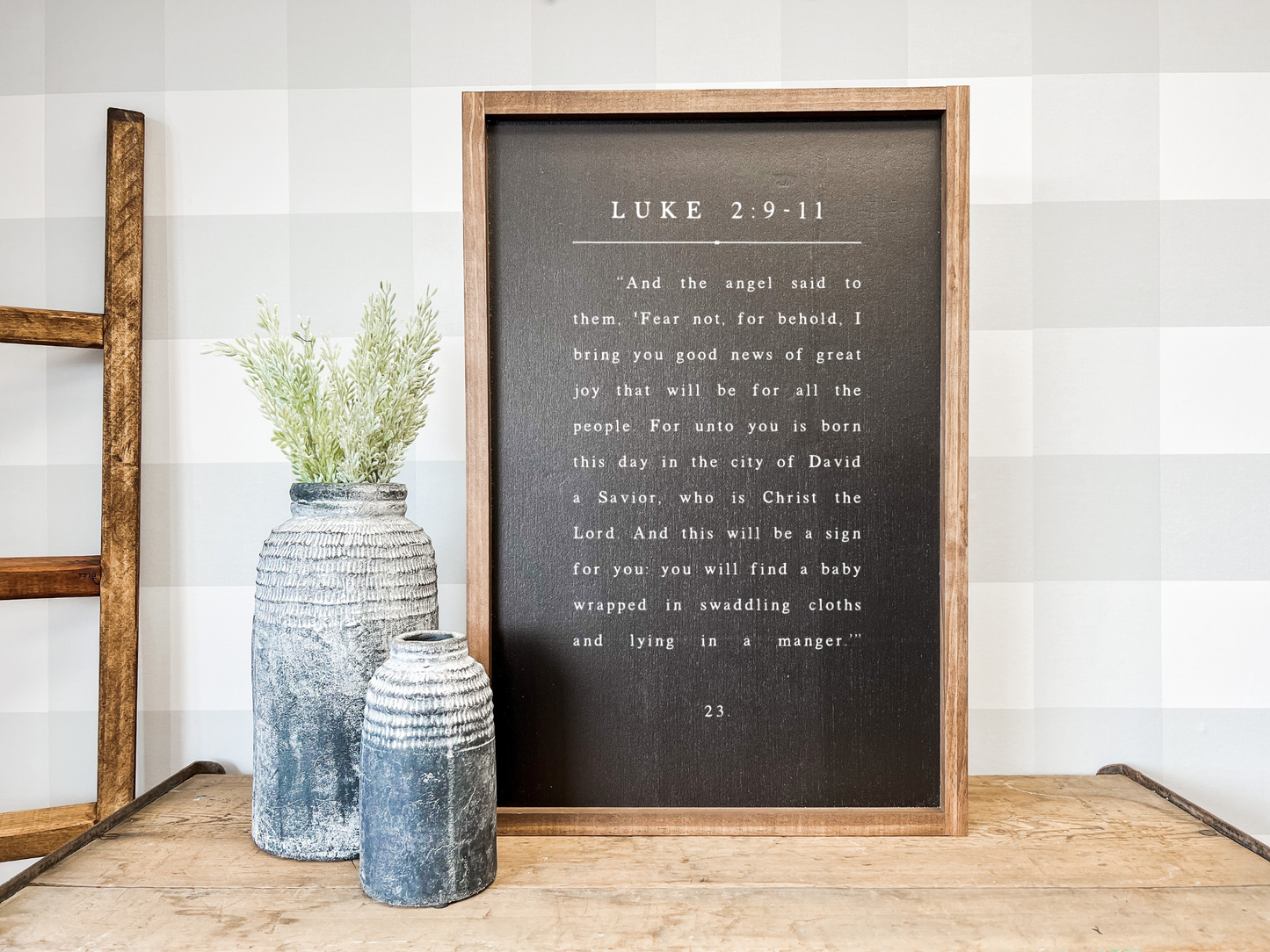 Luke 2 Book Page | Christmas Wall Decor Christmas Home Decor