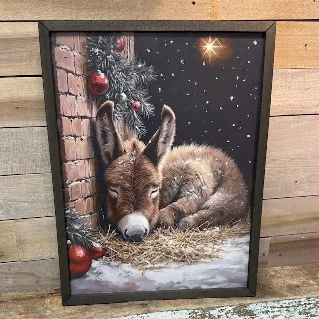 PREORDER: Christmas Donkey Box Frame
