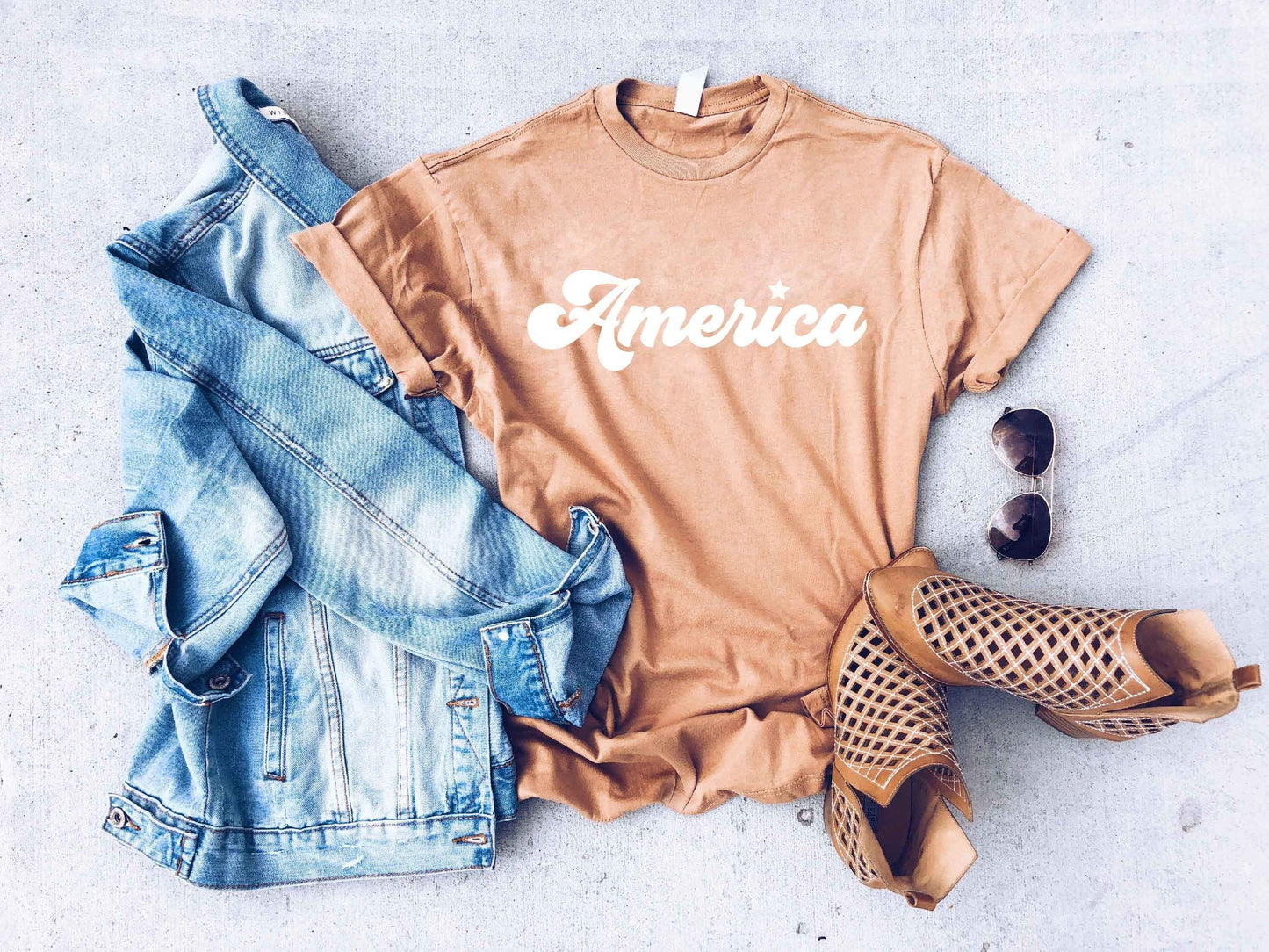 PREORDER: America vintage wash tee