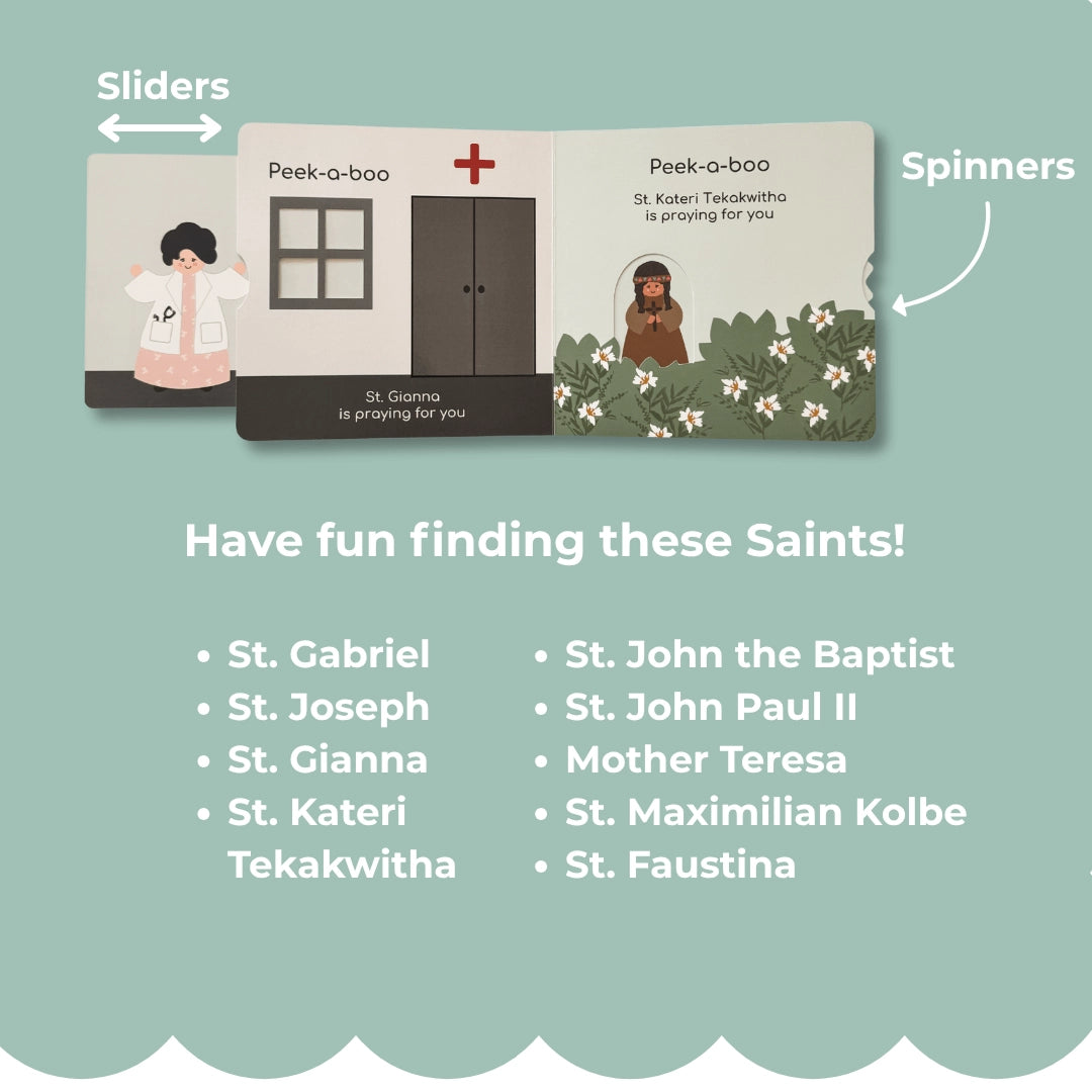 PREORDER: Peek-A-Boo Saints 2 - Catholic Board Book