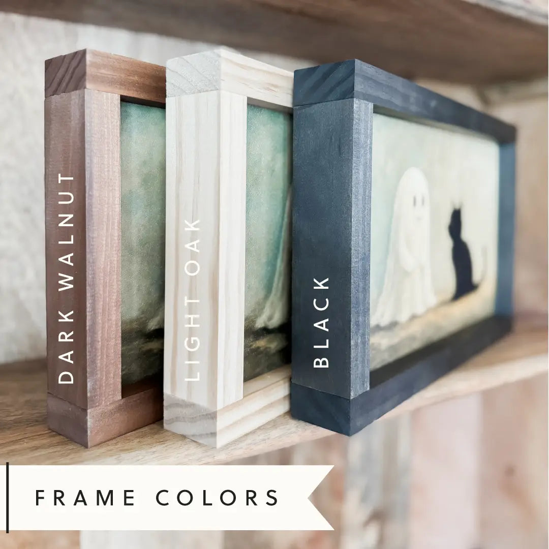 PREORDER: Ghost Flower Field | Halloween Wall Art