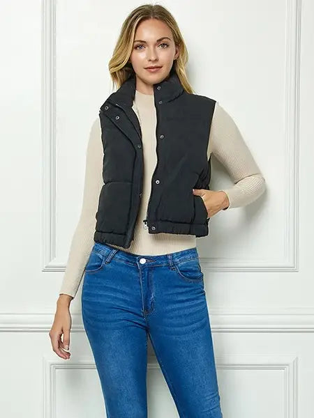 PREORDER: Cozy Sherpa Lined Quilted Vest