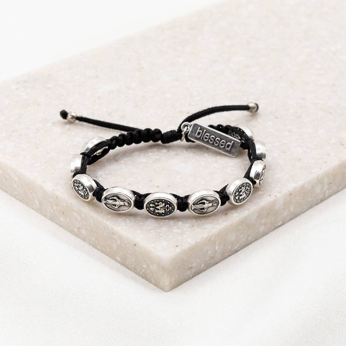 Miraculous Mary Blessing - Black / Silver