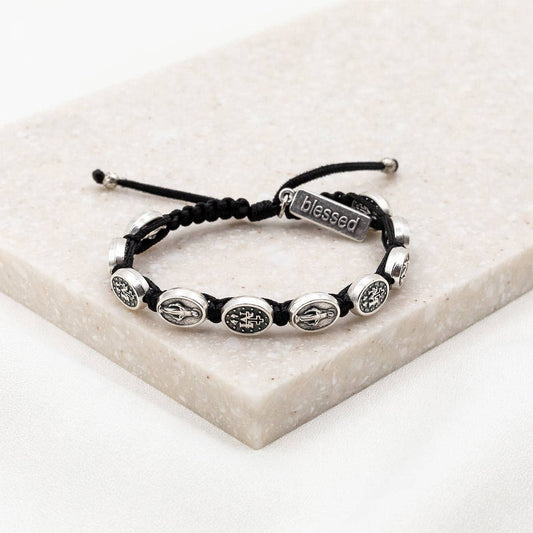 Miraculous Mary Blessing - Black / Silver