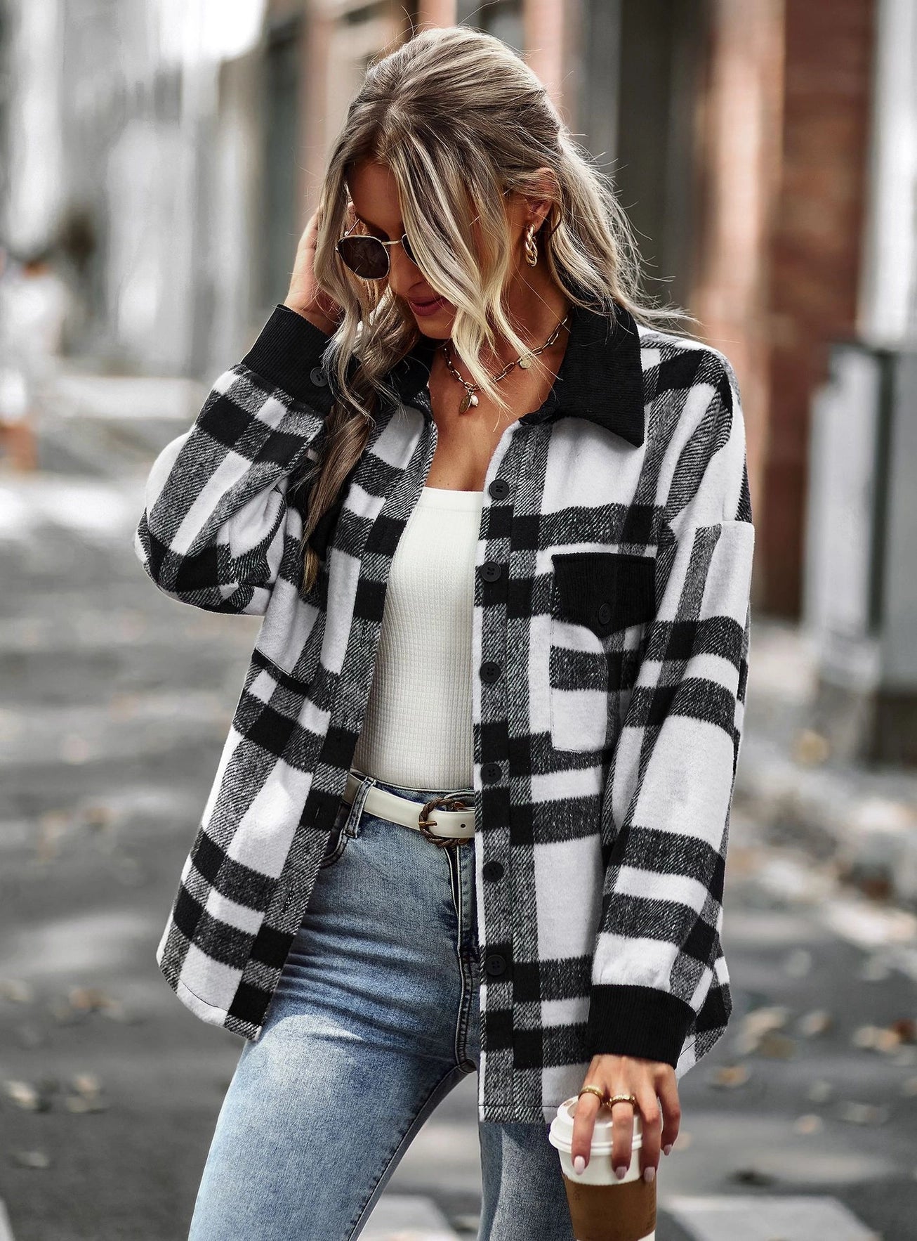 PREORDER: Plaid Button Down Shacket