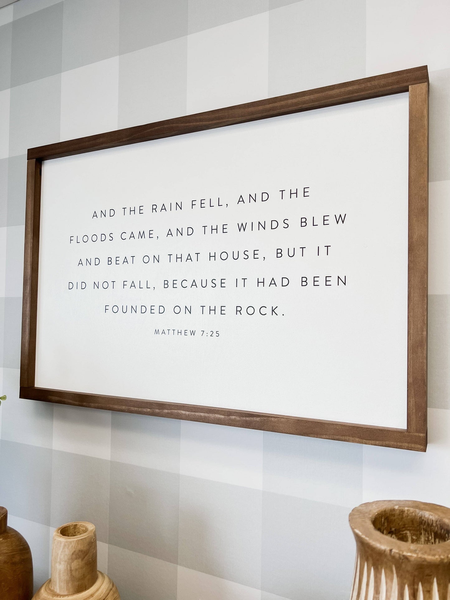 And the Rain Fell, and the Floods Came | Wall Art