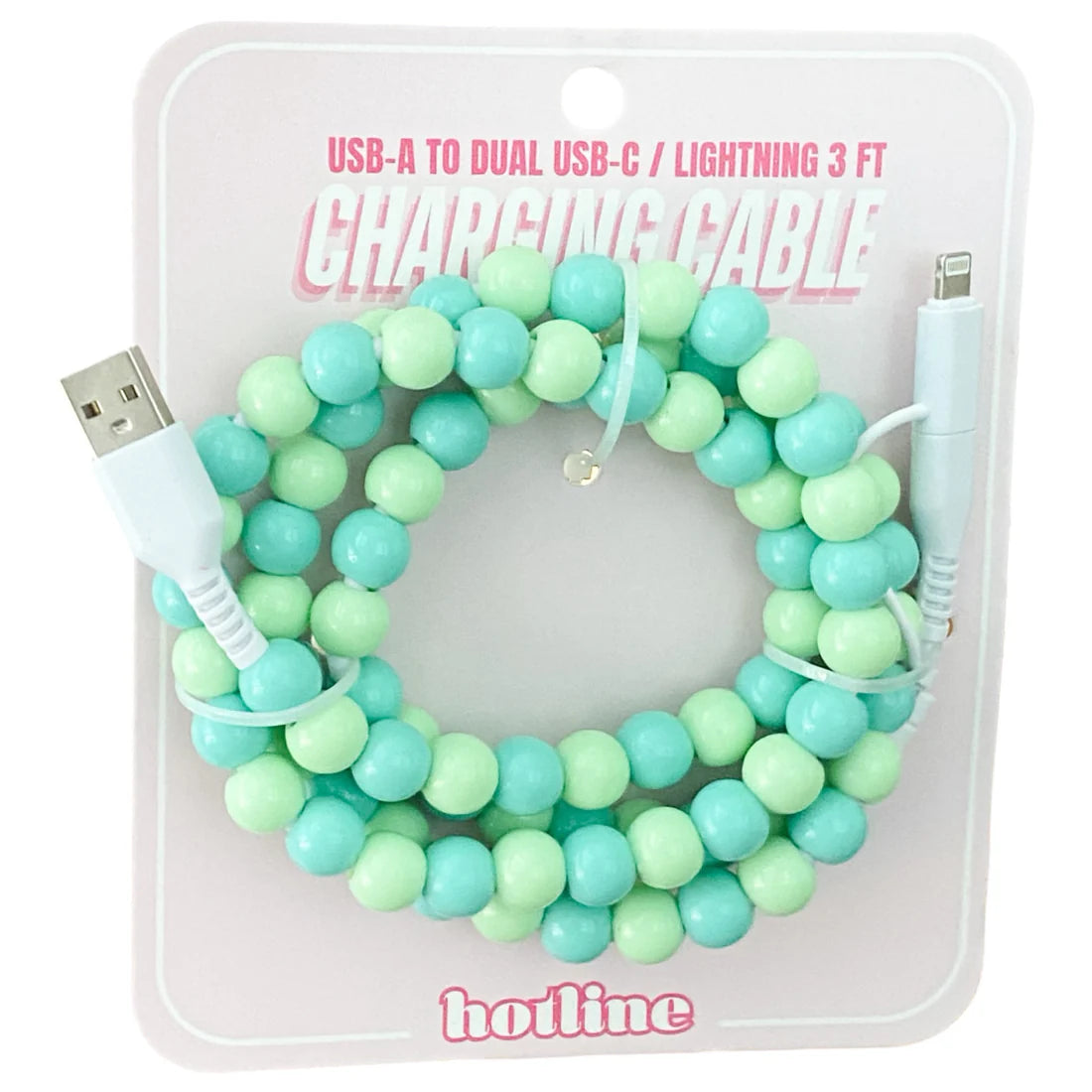 PREORDER: Beaded charging cable (USB-C, Iphone & Android)