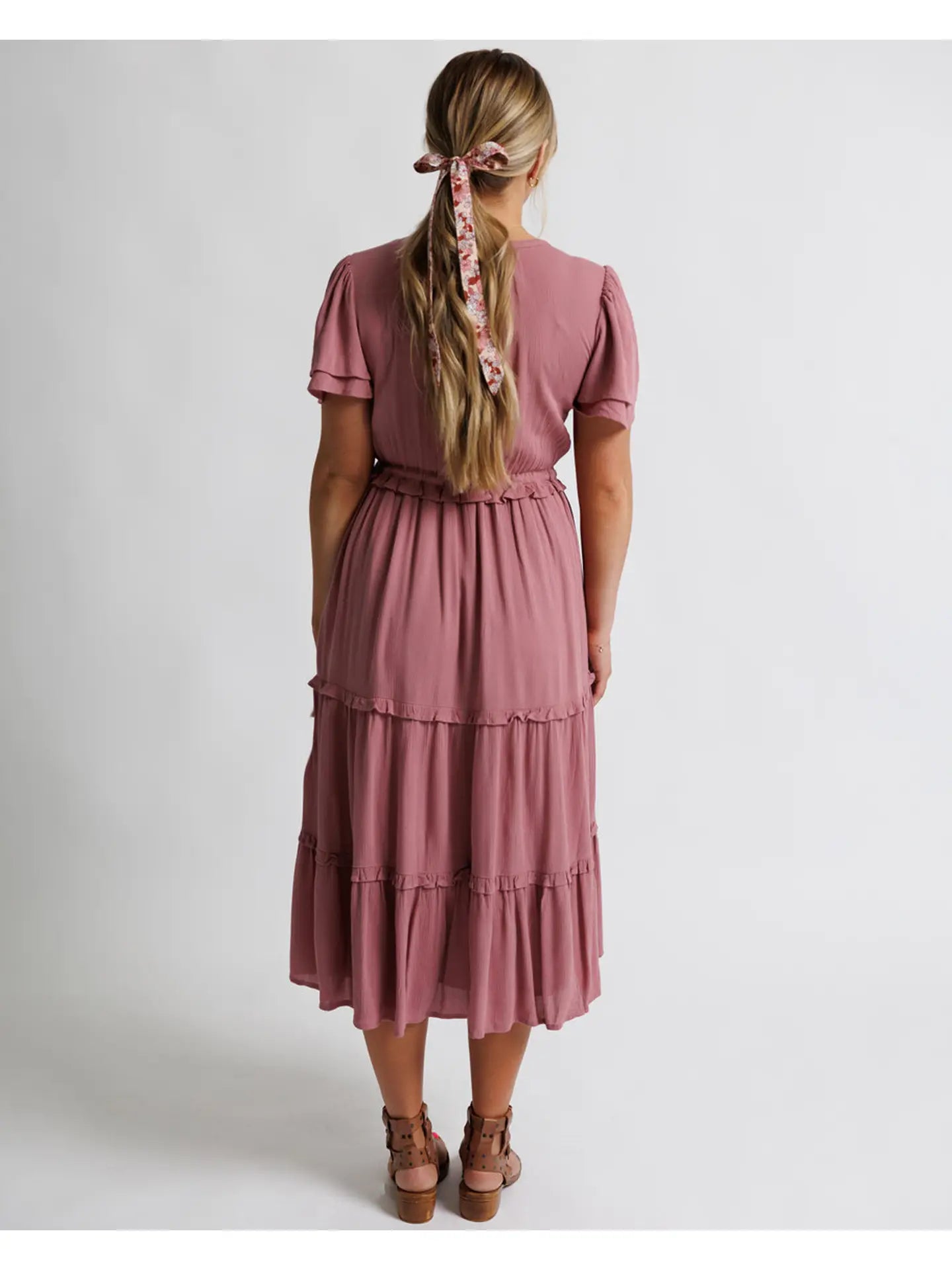 PREORDER: Misty Pink Short Sleeve Dress