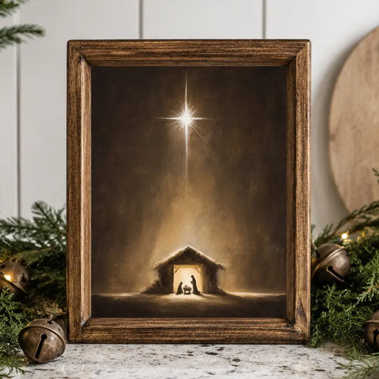 PREORDER: Bethlehem Star Nativity Framed Print