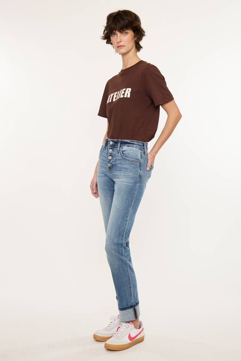 HIGH RISE SKINNY STRAIGHT-KC20101M
