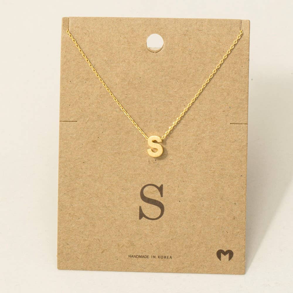 Initial Pendant Necklace
